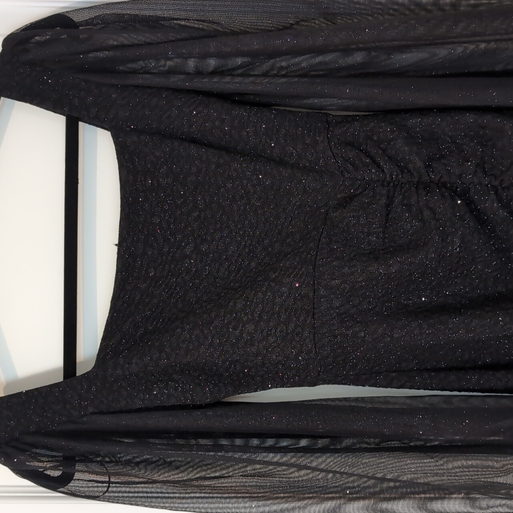 Windsor Open Back Sparkly Black Formal Dress Size… - image 3